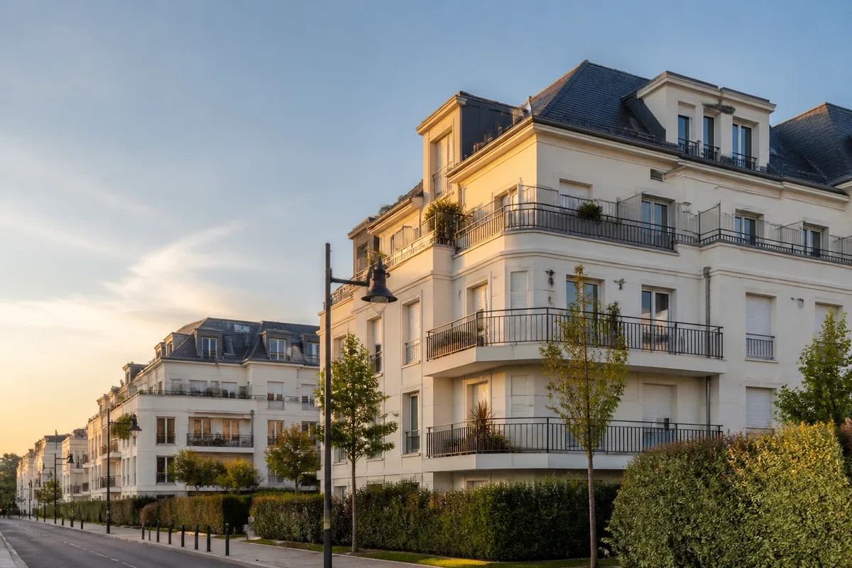 Immeuble résidentiel récent avec balcons au Val d&rsquo;Europe